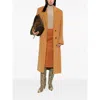 Isabel Marant Ellenita Single-breasted Long Coat In Brown