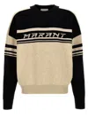 Isabel Marant Two-tone 'colby' Wool Blend Sweater In Black