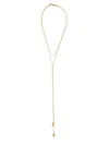 Isabel Marant Long Necklace Layered Teardrop Pendants In Gold