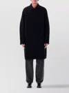 Isabel Marant Collared Long Length Side Pockets Jacket In Black