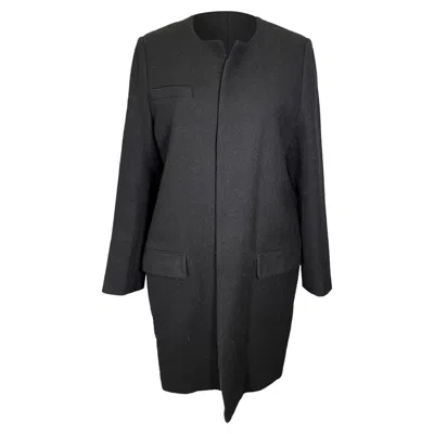 Isabel Marant Collarless Coat In Black Wool