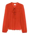 Isabel Marant Ametissa Blouse In Red