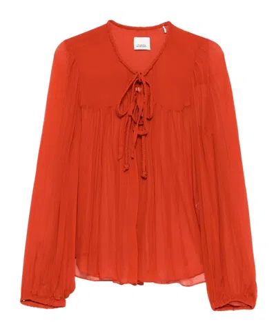 Isabel Marant Collarless Shirt In Multicolor