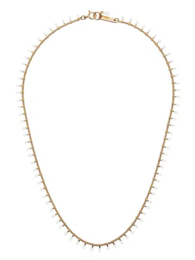 Isabel Marant Casablanca Charm Necklace In 23ec Ecru