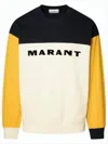 Isabel Marant Color-block Long-sleeve T-shirt With Bold Lettering In Multi