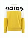Isabel Marant Color-block Sweatshirt With Bold Lettering In Multi