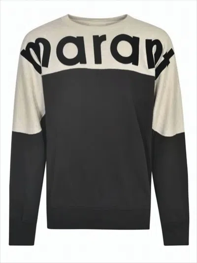Isabel Marant Color-blocked Long Sleeve T-shirt With Contrasting Panels In Black