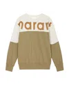 Isabel Marant Logo-print Ribbed Sweatshirt In Green