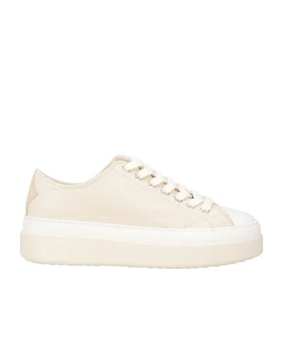 Isabel Marant Color-block Leather Canvas Shoes In White