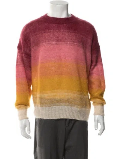 Pre-owned Isabel Marant Colorblock Pattern Crew Neck Pullover In Red
