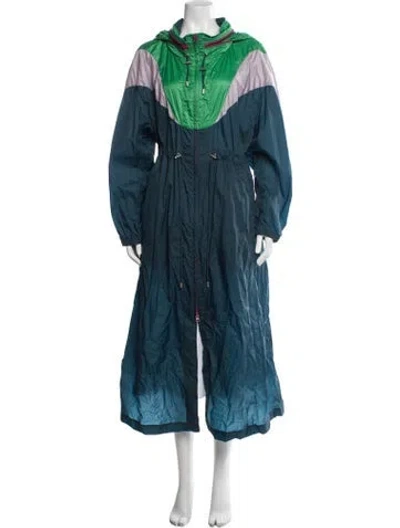 Pre-owned Isabel Marant Colorblock Pattern Parka In Blue