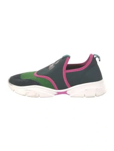 Pre-owned Isabel Marant Colorblock Pattern Sneakers In Blue