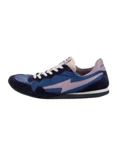Pre-owned Isabel Marant Colorblock Pattern Sneakers In Blue