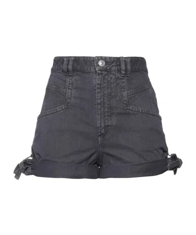 Isabel Marant Colored Denim Shorts In Blue