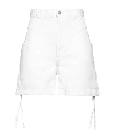 Isabel Marant Colored Denim Shorts In White