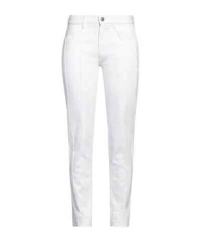 Isabel Marant Colored Denim Skinny Pants In White
