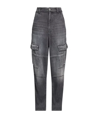 Isabel Marant Woman Jeans Grey Size 4 Tencel In Gray
