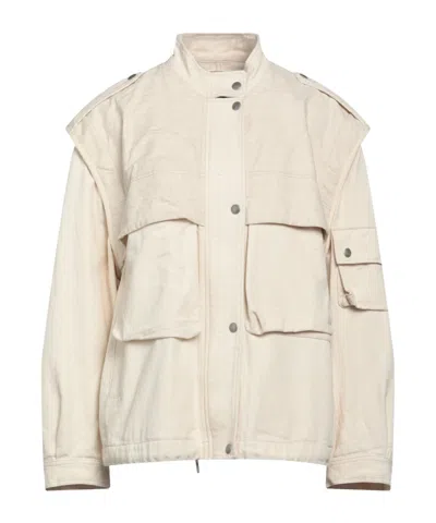 Isabel Marant Colorful Denim Jacket In Neutral