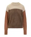 Isabel Marant Colour-block Long-sleeves Sweater In Multi