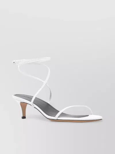 ISABEL MARANT CONE HEEL LEATHER SANDALS