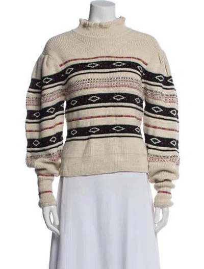 Pre-owned Isabel Marant Connelly Alpaca Sweater In Neutral