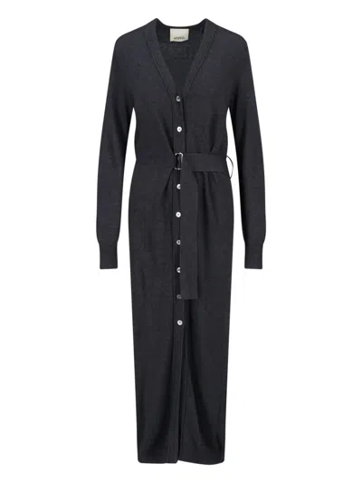 Isabel Marant Constance Knit Dress In Gray