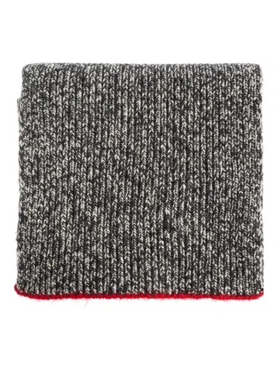 Isabel Marant Contrast-trim Scarf In Gray