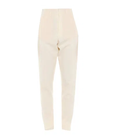 Isabel Marant Cool-feeling Wool Tapered Pants In White