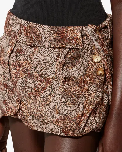 Isabel Marant Coralie Skirt In Brown