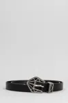 Isabel Marant Coraline Belts In Black Leather In Black
