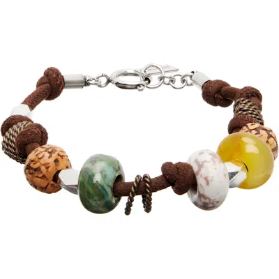 Isabel Marant Stones Detailed Bracelet In Brown