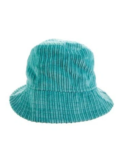 Pre-owned Isabel Marant Corduroy Bucket Hat In Blue