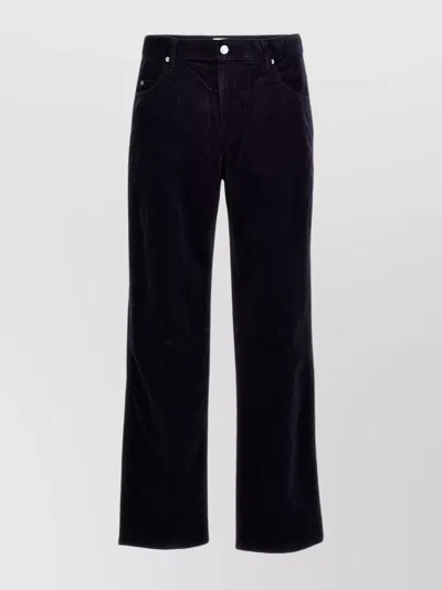Isabel Marant Black Corduroy Railen Pant In Fadednight