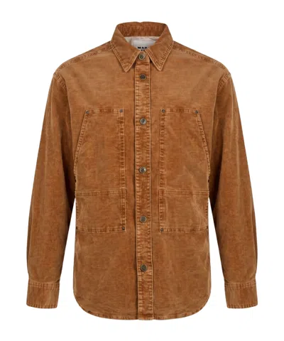 Isabel Marant Corduroy Shirt In Brown