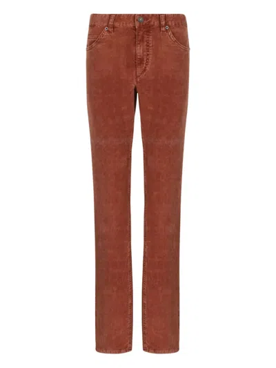 Isabel Marant Corduroy Trousers In Brown