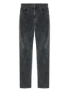 Isabel Marant Corduroy Washed-effect Straight-leg Jeans In Black