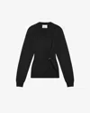 Isabel Marant Round-neck And Long-sleeved Sweater In Black