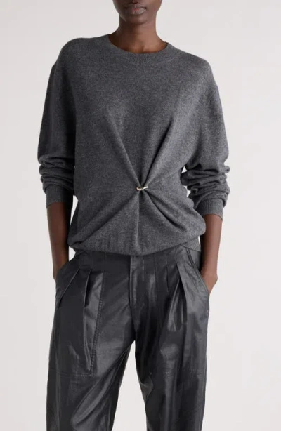 Isabel Marant Cosima Twisted Detail Sweater In Black