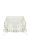 Isabel Marant Womens White Neis Open-cut Embroidered Cotton Mini Shorts In White