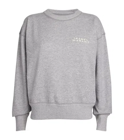 Isabel Marant Cotton-blend Logo Sweatshirt In Grey