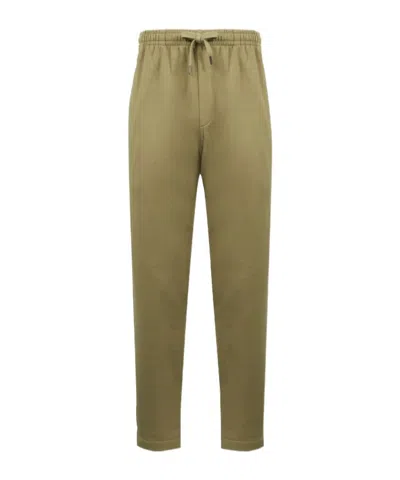 Isabel Marant Cotton Blended Sports Pants In Green