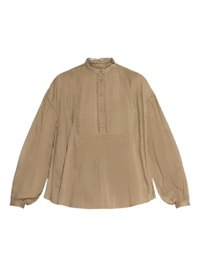 Isabel Marant Cotton Blouse In 褐色