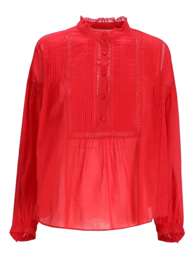 Isabel Marant Cotton Blouse In Red