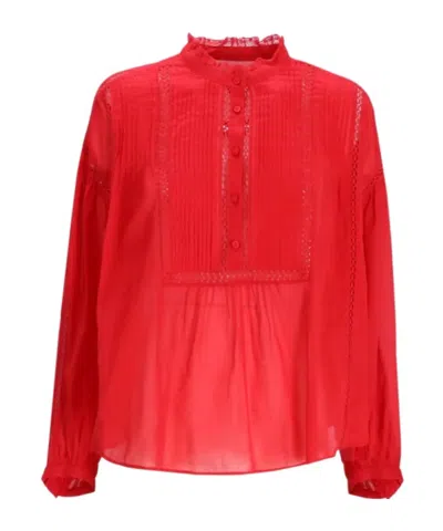 Isabel Marant Cotton Blouse In Red