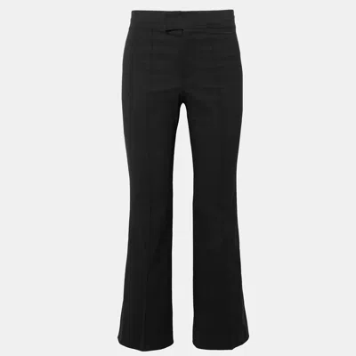 Pre-owned Isabel Marant Cotton Bootcut Pants 36 In Black