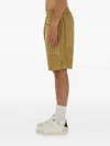 Isabel Marant Cotton Cargo Shorts In Brown