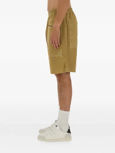 Isabel Marant Cotton Cargo Shorts In Brown