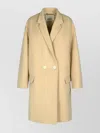 Isabel Marant Cotton Coat With Notched Lapel And Side Pockets