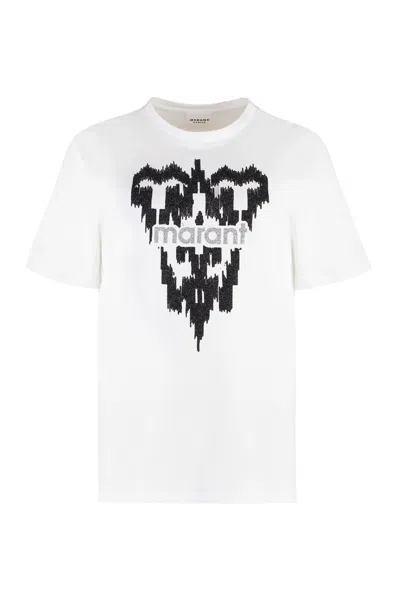 Isabel Marant Cotton Crew-neck T-shirt In White