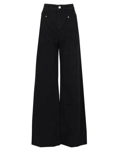 Isabel Marant Cotton Denim "lemony" Pants In Black